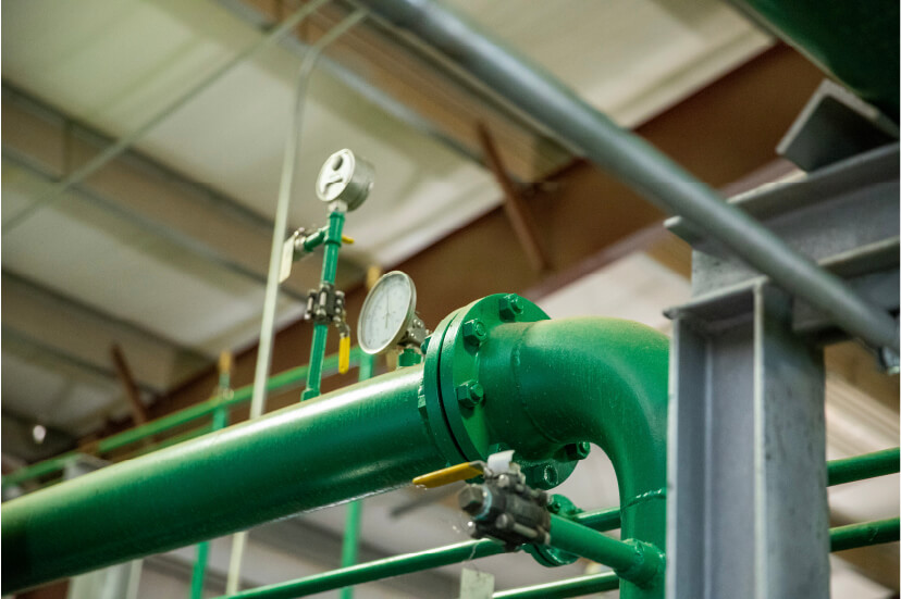 Pipe system of a digester system by Regenis